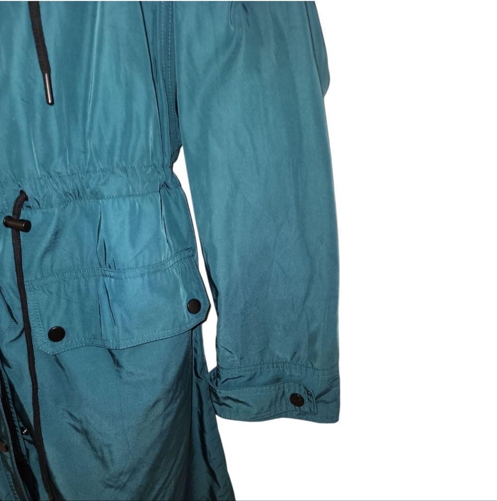 7 For All Mankind Green Rain Outdoor Windbreaker Adirondack Jacket - Women's - Picture 4 of 11